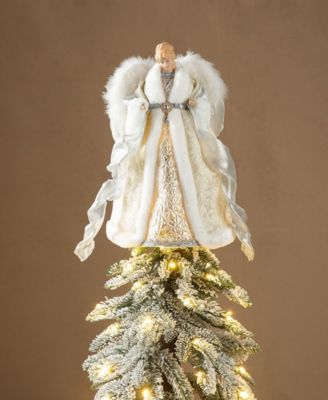 16 H Polyvinyl chloride Christmas Elegant Angel Tree Top