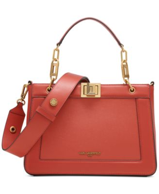 KARL LAGERFELD PARIS - Ivette Small Leather Satchel