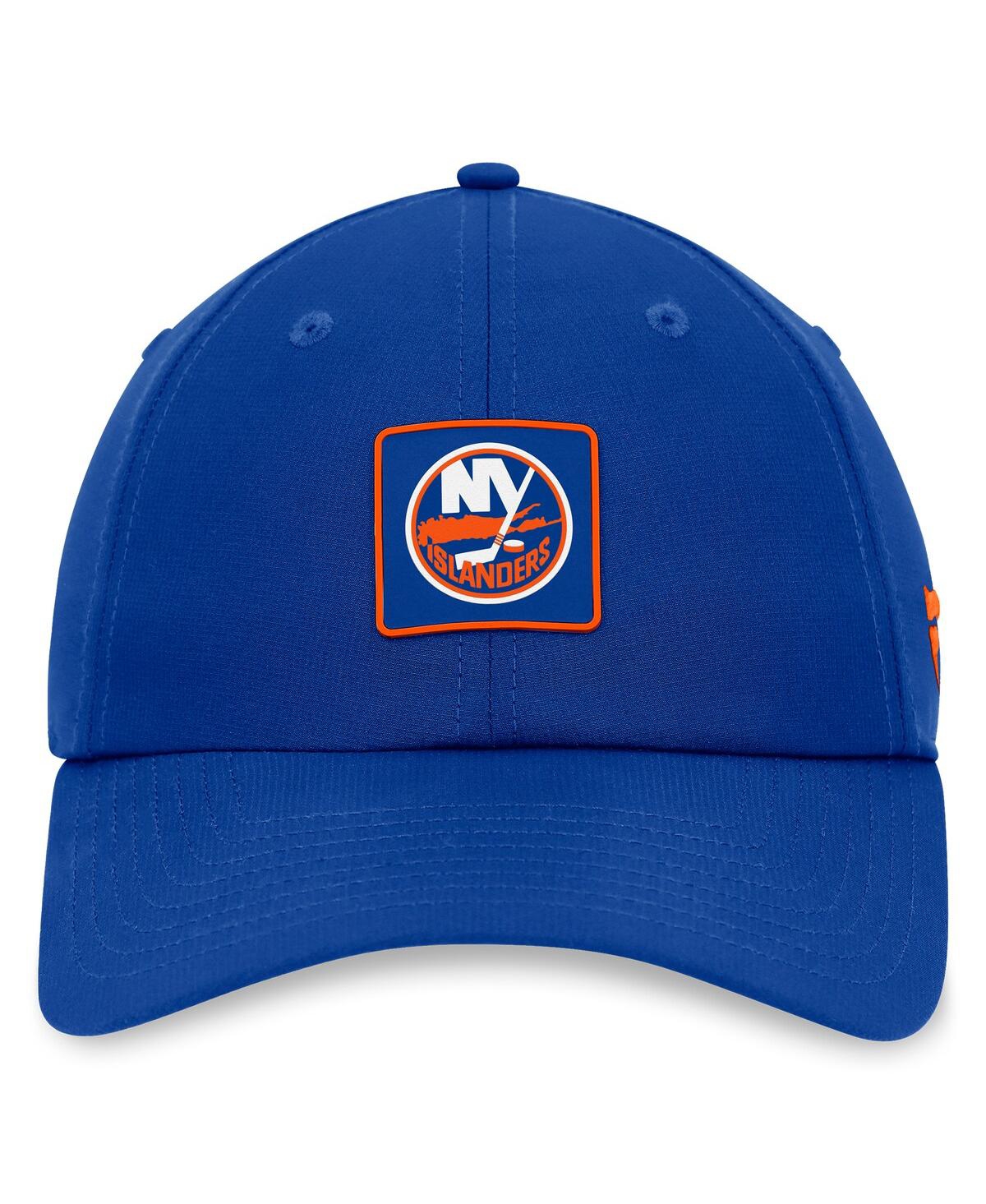 Fanatics Men's Royal New York Islanders Authentic Pro Rink Adjustable Hat In Royal,orange