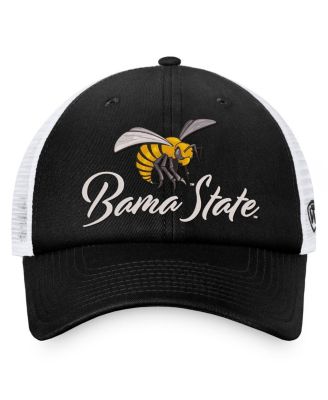 Women's Black/White Alabama State Hornets Charm Trucker Adjustable Hat