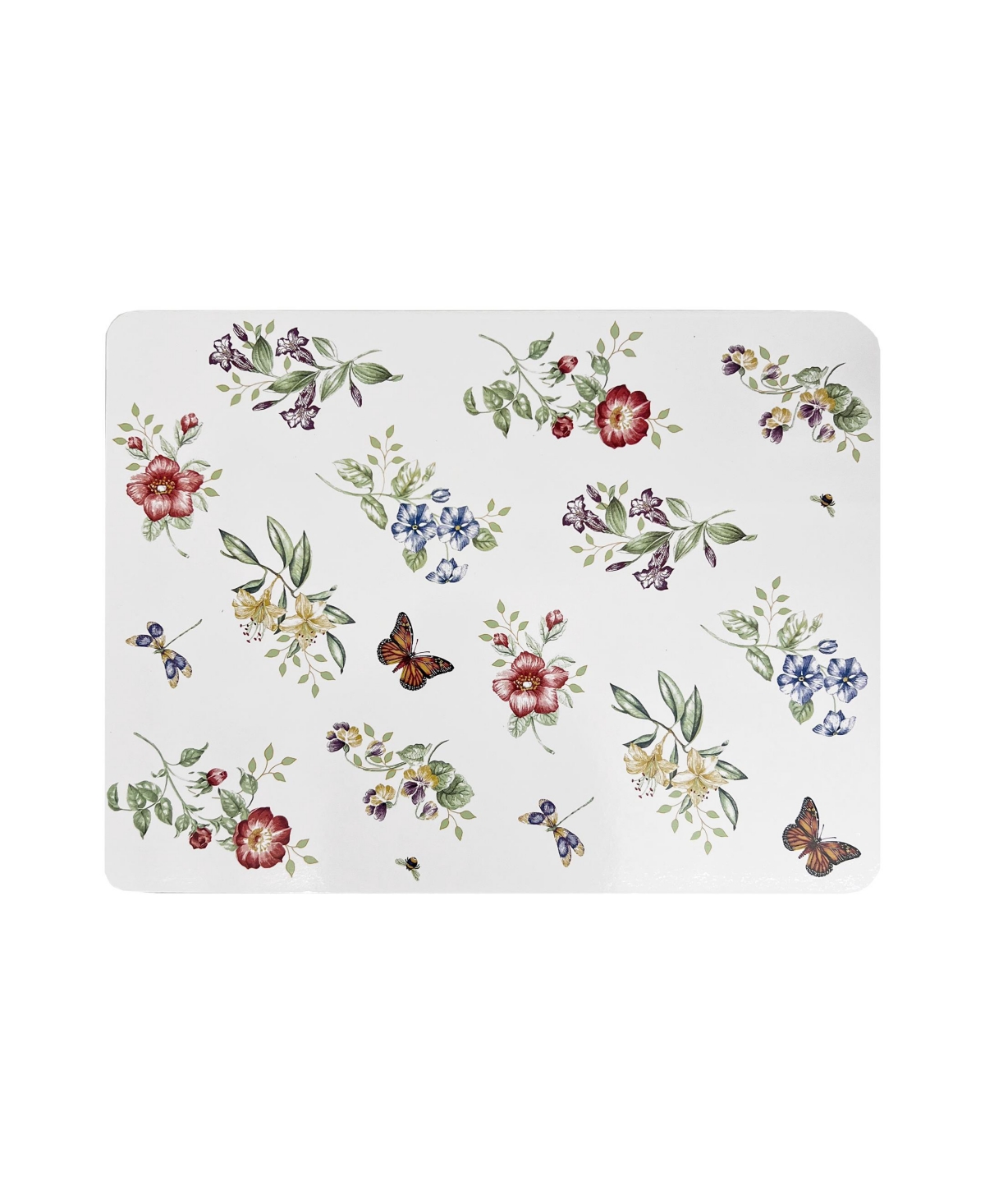Lenox Butterfly Meadow All Over Cork Set Of 4 Placemats In White