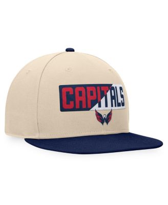Men's Cream/Navy Washington Capitals Goalaso Snapback Hat