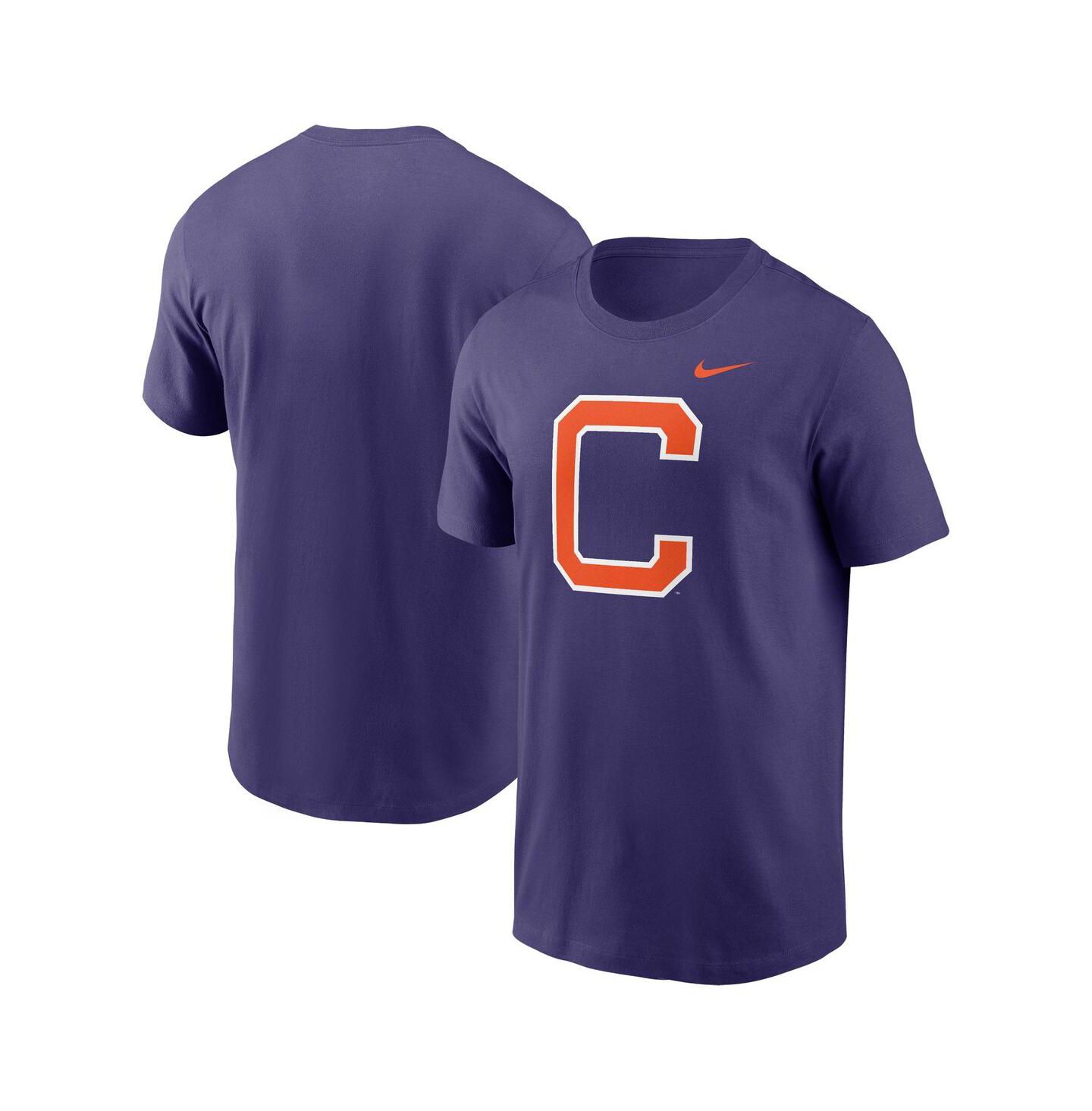 Мужская футболка Nike Purple Clemson Tigers Primetime Evergreen Alternate Logo — фото 1