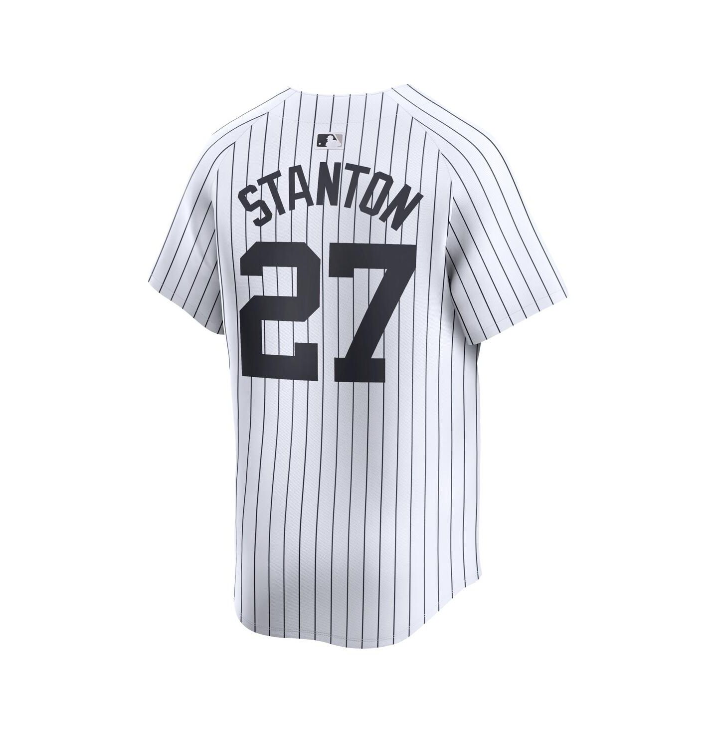 Мужской топ Nike Giancarlo Stanton White New York Yankees Home Limited Player Jersey — фото 3
