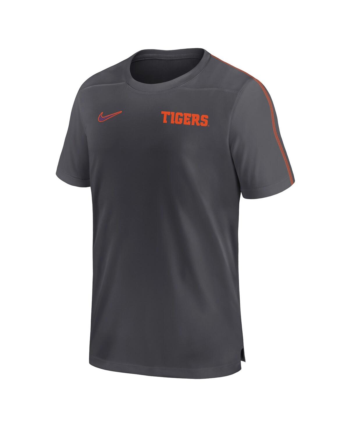 Nike Men's Clemson Tigers 2024 Sideline Coach Performance T-shirt - Orange