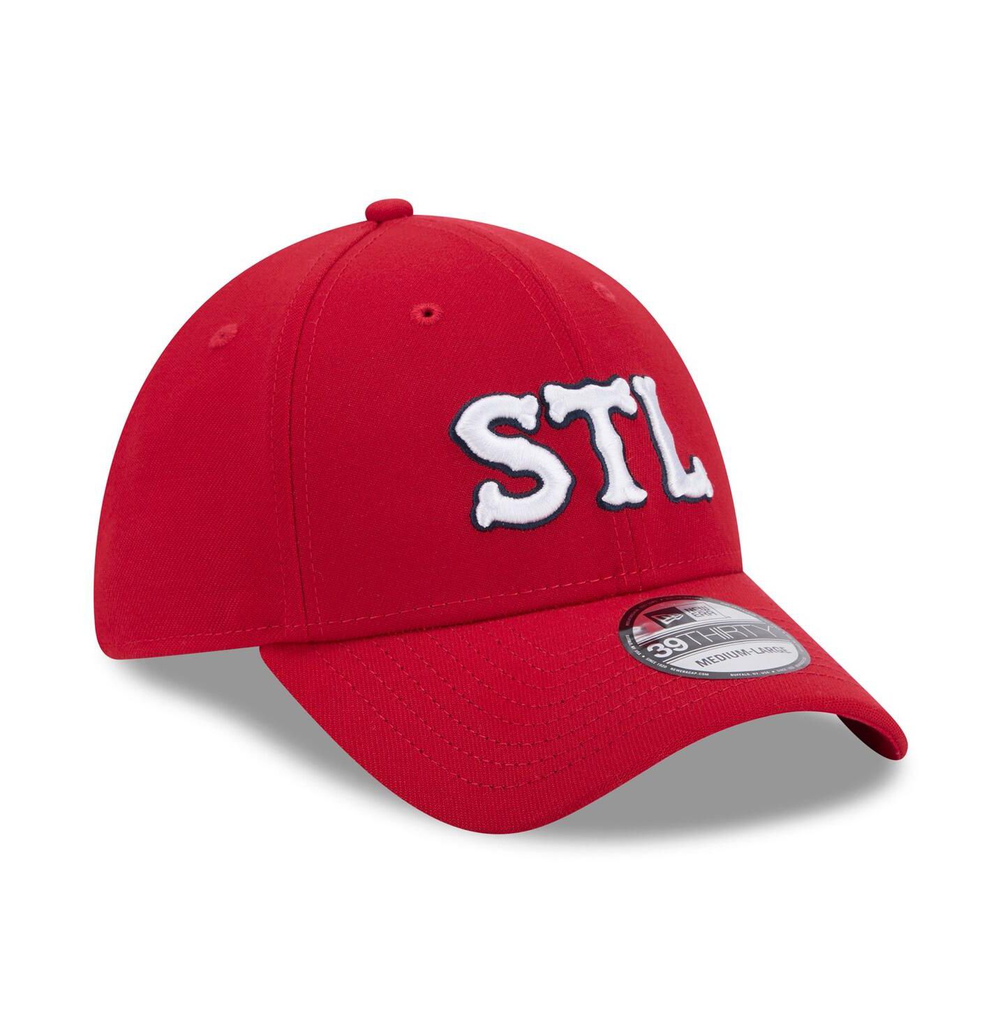 Мужская кепка New Era Red St. Louis Cardinals 2024 City Connect 39THIRTY Flex Hat — фото 4