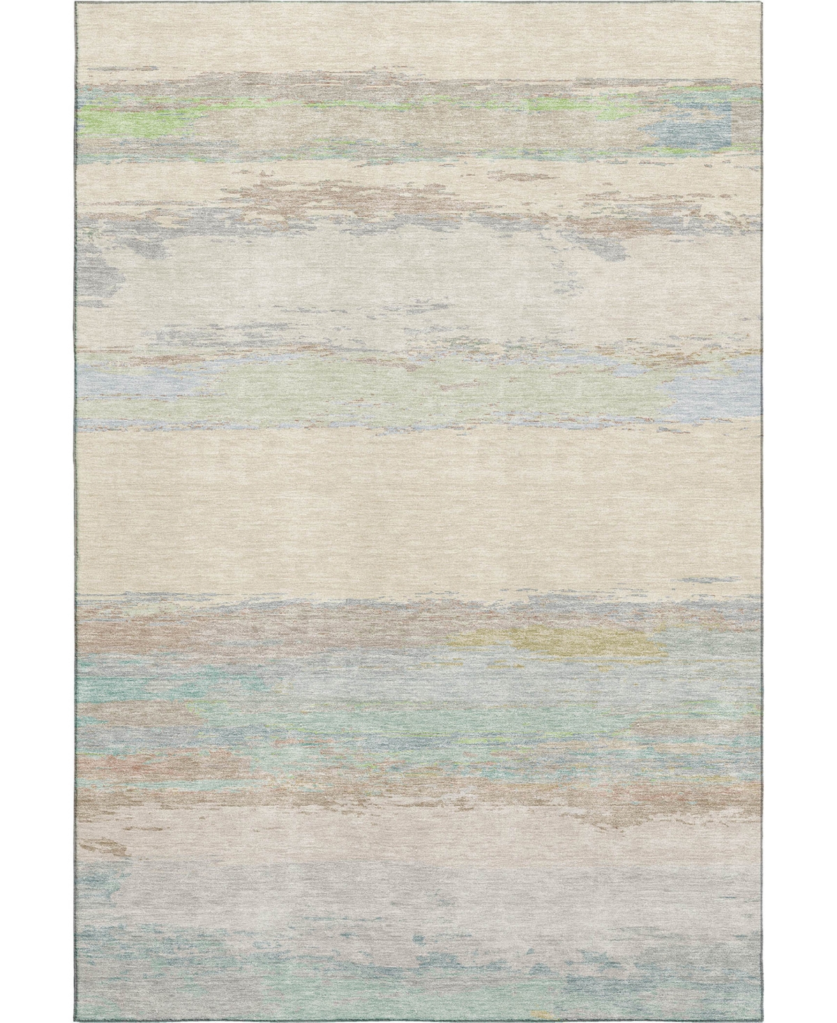 Dalyn Trevi Washable Tv8 2'3"x7'6" Runner Area Rug In Ivory