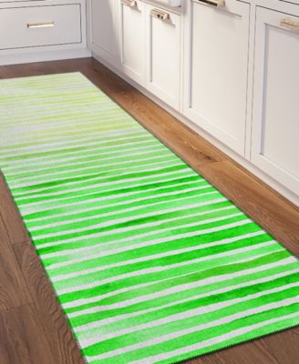 Seabreeze Washable SZ8 2'3x7'6 Runner Area Rug