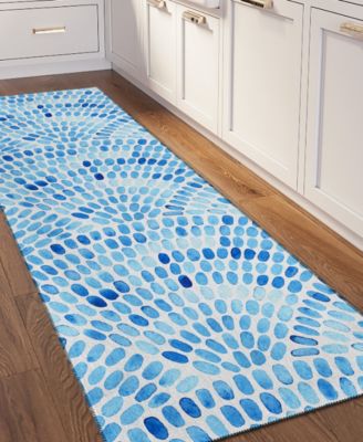 Seabreeze Washable SZ7 2'3x7'6 Runner Area Rug