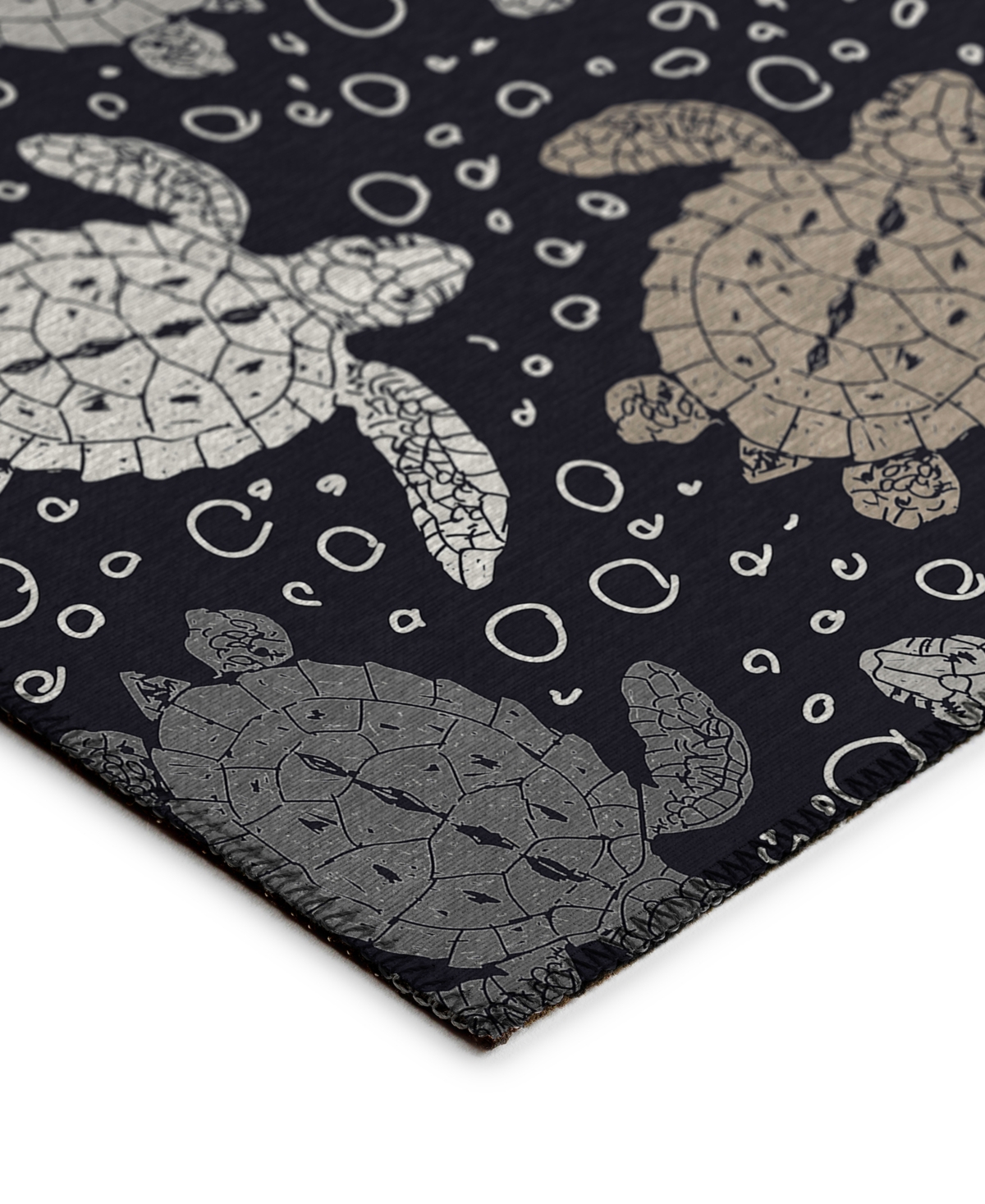 Dalyn Seabreeze Washable Sz13 8'x10' Area Rug In Black