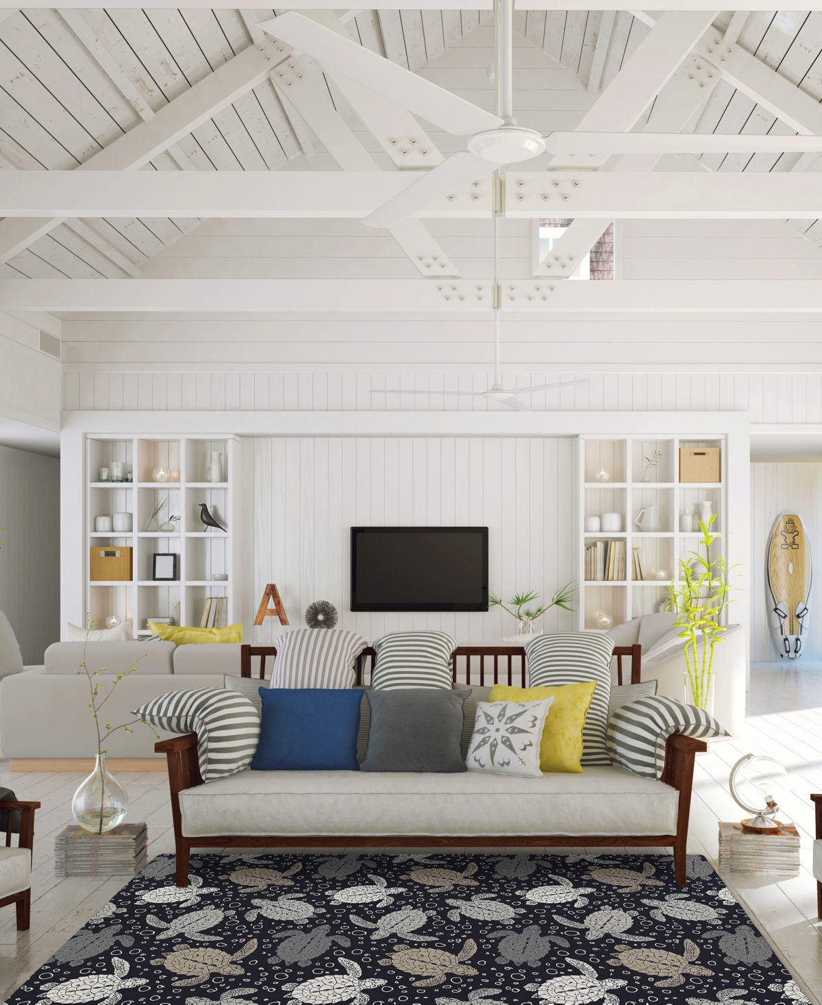 Dalyn Seabreeze Washable Sz13 10'x14' Area Rug In Black