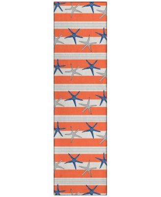 Seabreeze Washable SZ12 2'3x7'6 Runner Area Rug