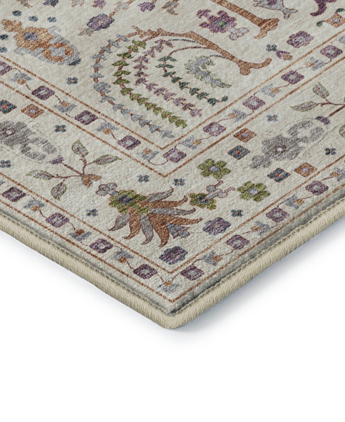 Dalyn Hatay Washable Hy5 10'x14' Area Rug In Ivory