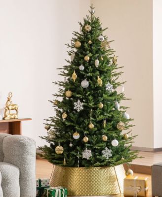 40.5 D Gold Metal Weave Tree Collar