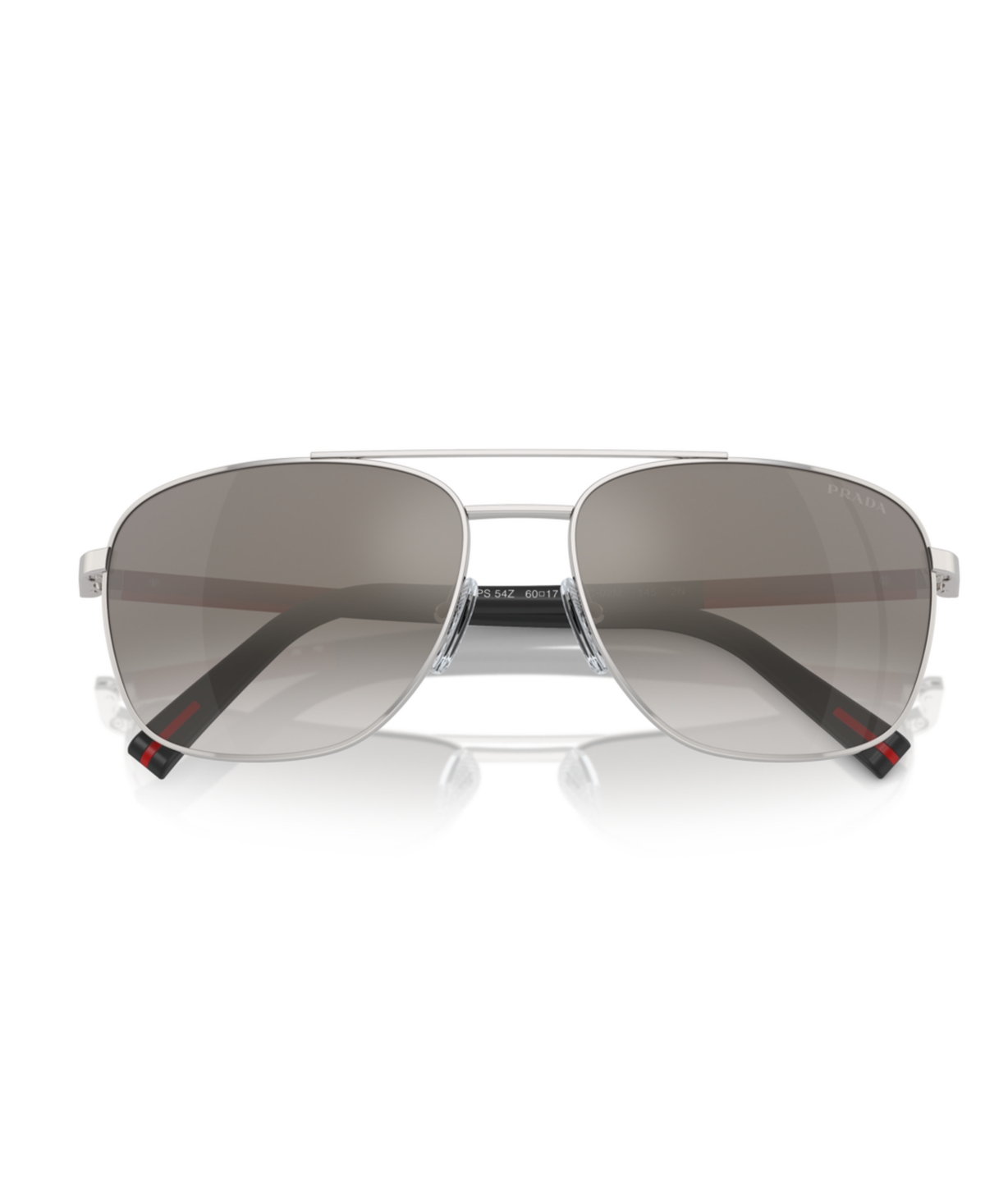 Prada Men's Sunglasses, Ps 54zs In Silver