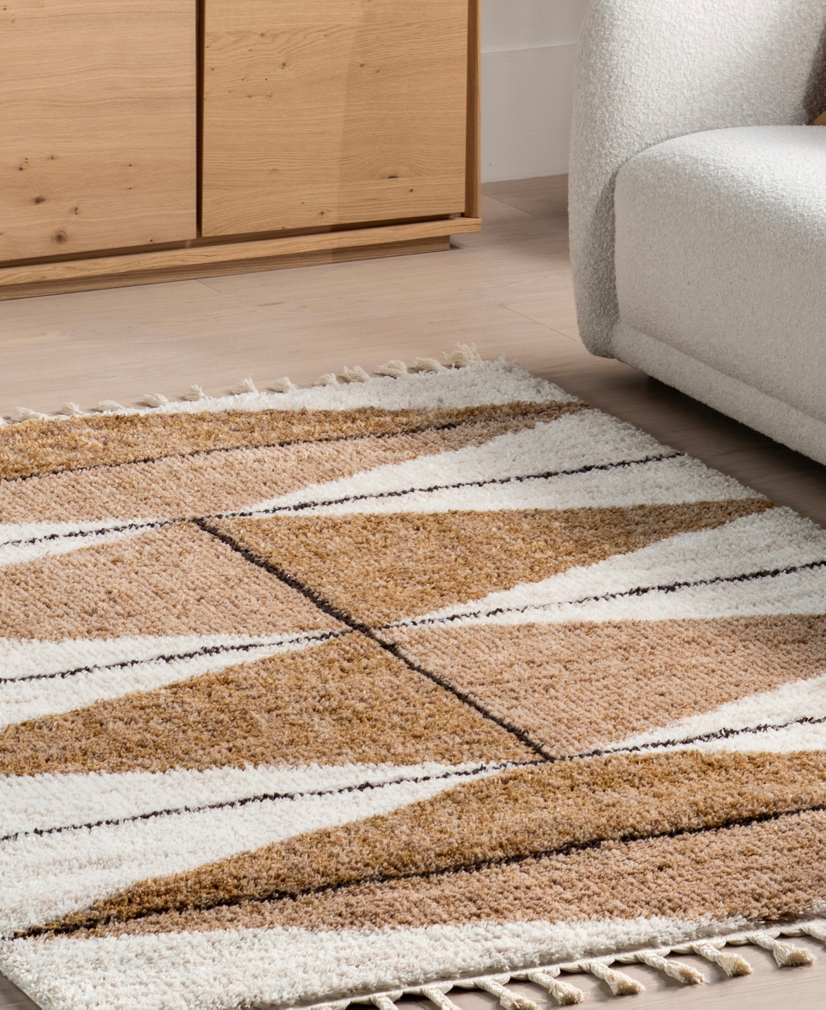 Nuloom Fergusion Kali 5'3"x7'6" Area Rug In Camel