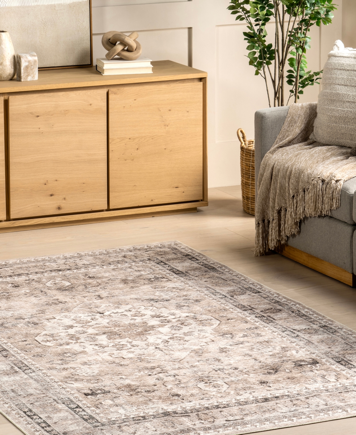 Nuloom Teahouse Davi 8'x10' Area Rug In Taupe