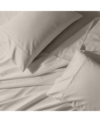 Easy Care Solid 650 Thread Count 4 Piece Sheet Set, Queen