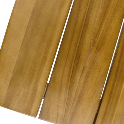 Streamdale Chic Industrial Teak Acacia Wood Outdoor Bar Table