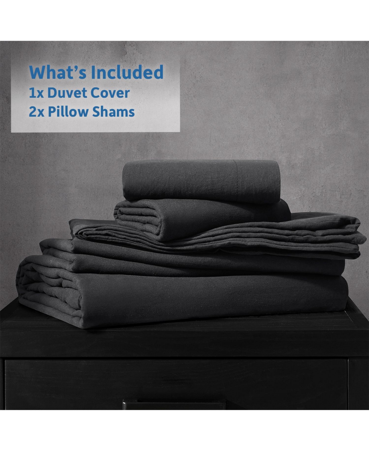 Clara Clark Super Soft Prewashed 3 Piece Duvet Cover Set - Zipper Closure (comforter not included)