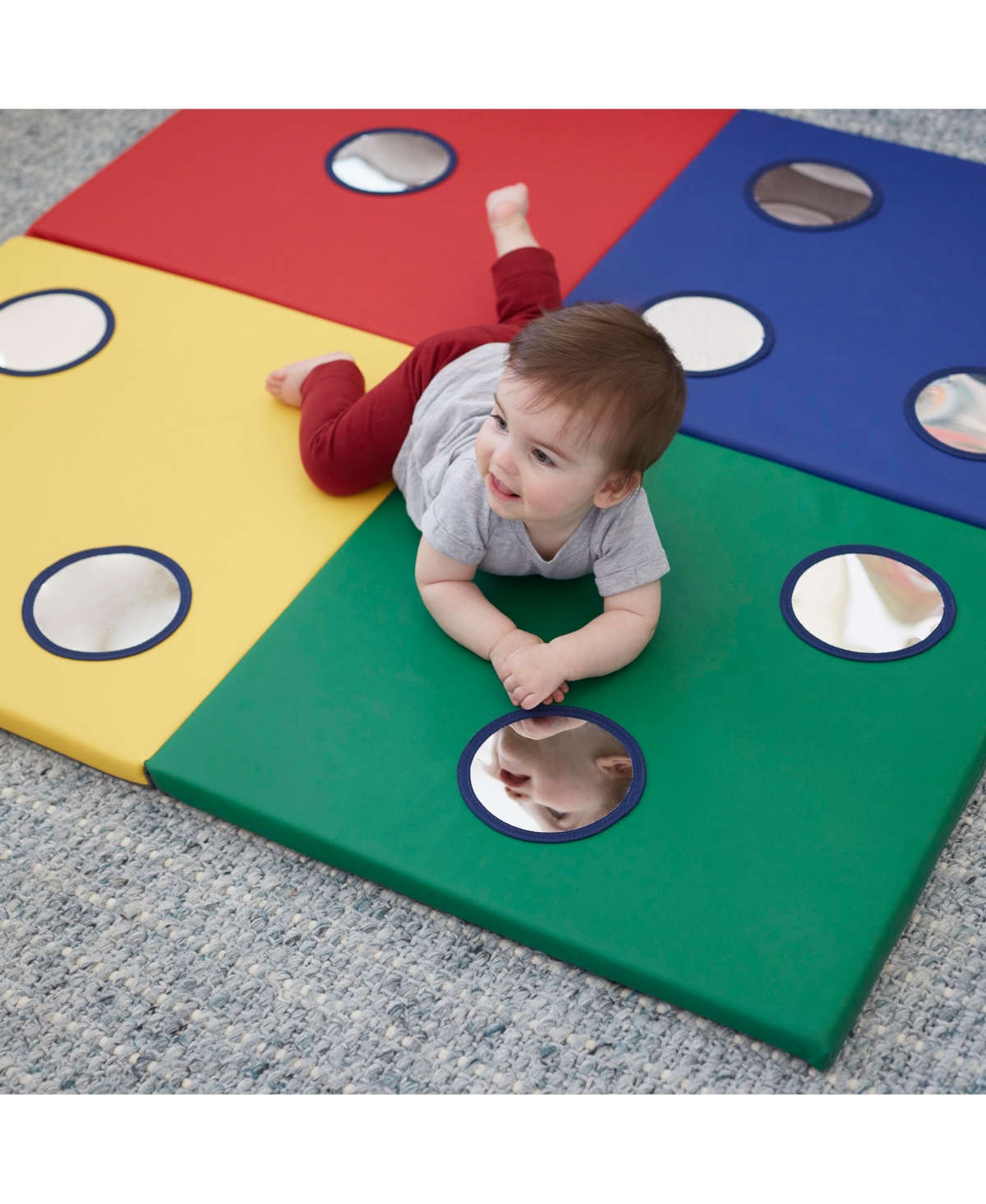 ECR4Kids SoftZone 123 Look at Me Activity Mat, Contemporary