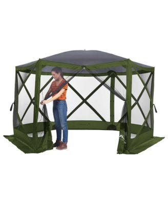 Lightspeed Outdoors Pop-Up 6-Sided Screen Shelter, Green, 1