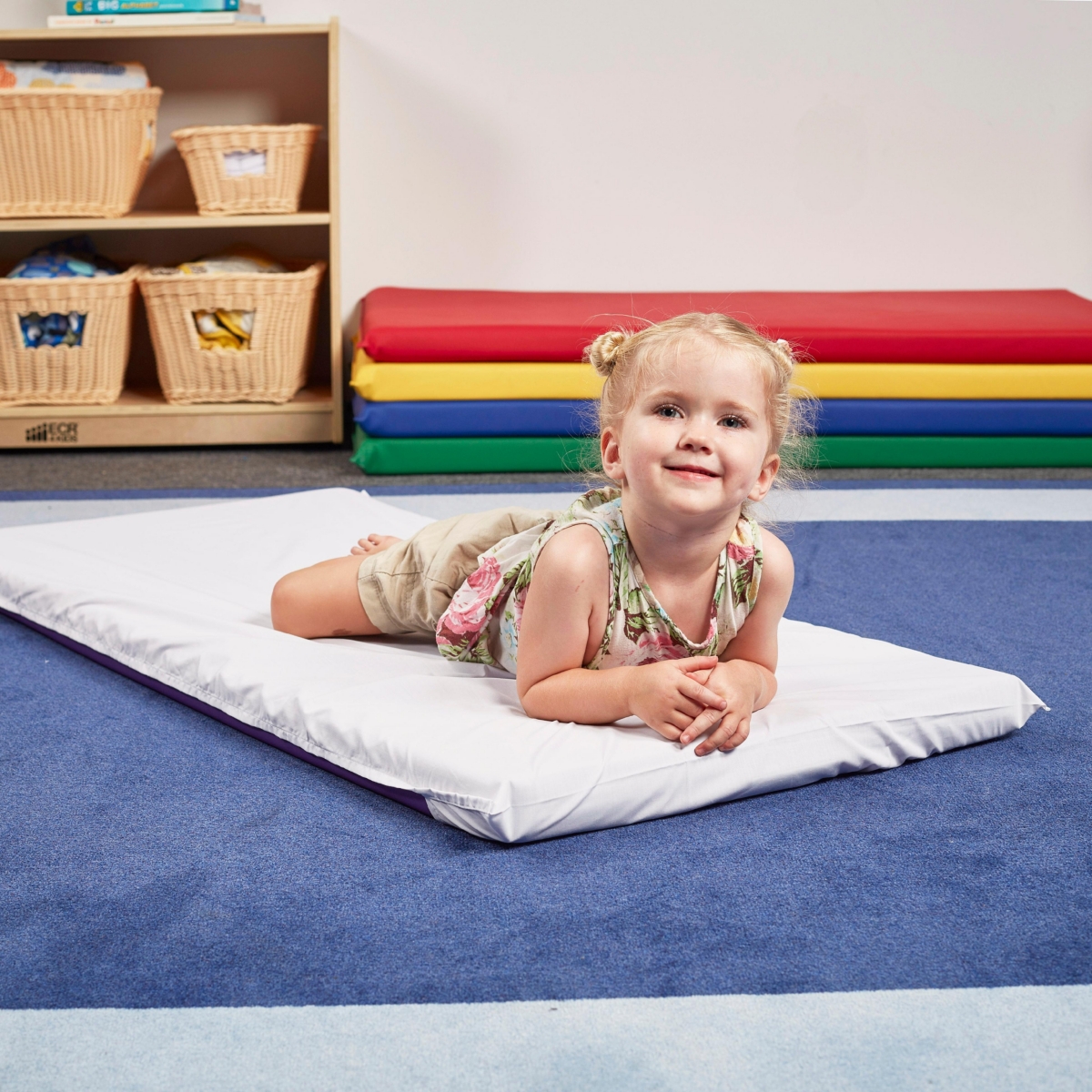 ECR4Kids Rest Mat Sheet, 10-Pack - White