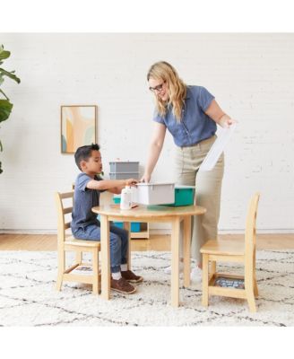 Cubby Storage Bin with Lid, Blue, 10-Piece
