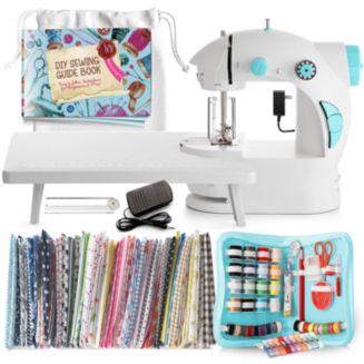Clara Clark Mini Portable Sewing Machine & Complete Supplies Kit for ...