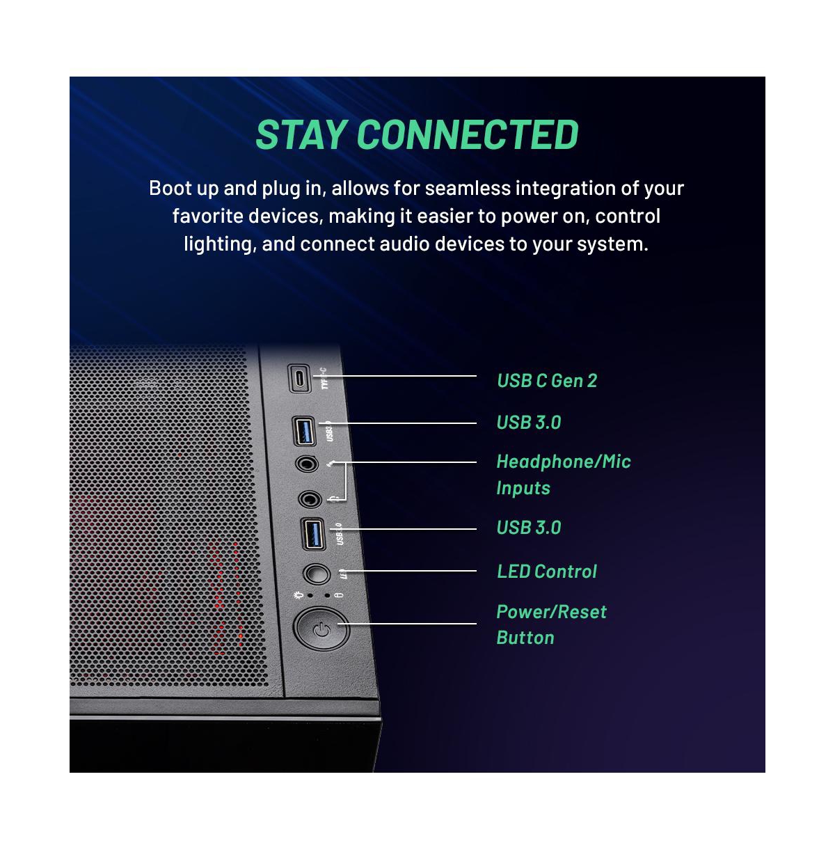 Skytech Gaming Skytech Azure Gaming Pc, Ryzen 7 5700X, Rtx 4070 Ti, 1TB Nvme, 16GB Ram, Win 11 Home, Rgb Keyboard and Rgb Mouse Included