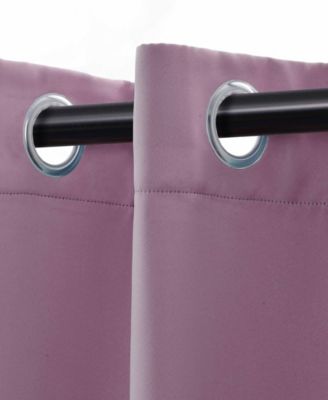 Solid Classic Modern Wrinkle Resistant Room Darkening 8-Piece Curtain Set with Grommet Header Top, 52" X 84"