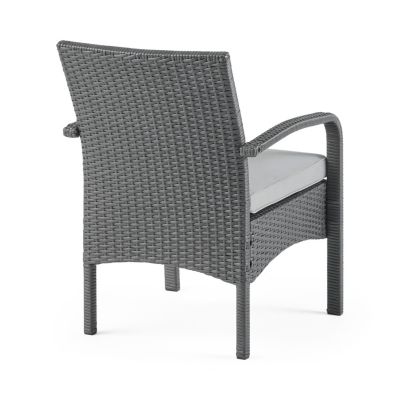 Cordoba Brown PE Rattan 4-Piece Outdoor Chat Set