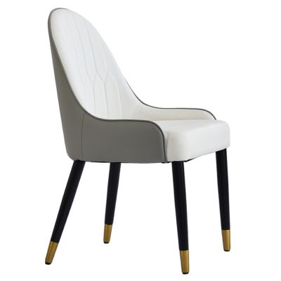 Modern Upholstered Dining Chair with Space-Saving Design