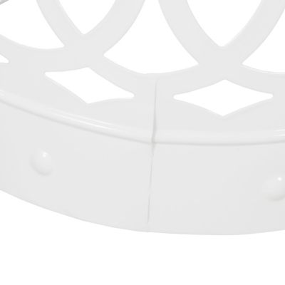 Modern Geometric Iron Cut Side Table Chic, Durable, Assembly-Free