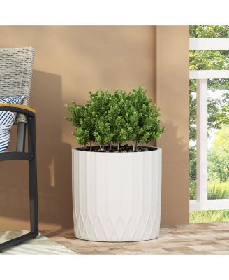  Natural Stone Concrete Planter, Pleated