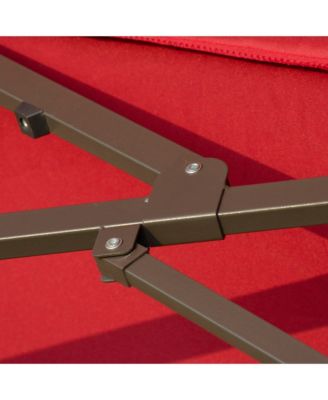 15ft Extra-Large Umbrella with Crank Mechanism for Shade and Protection