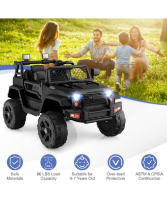 12V Kids Ride On Truck with Remote Control and Headlights