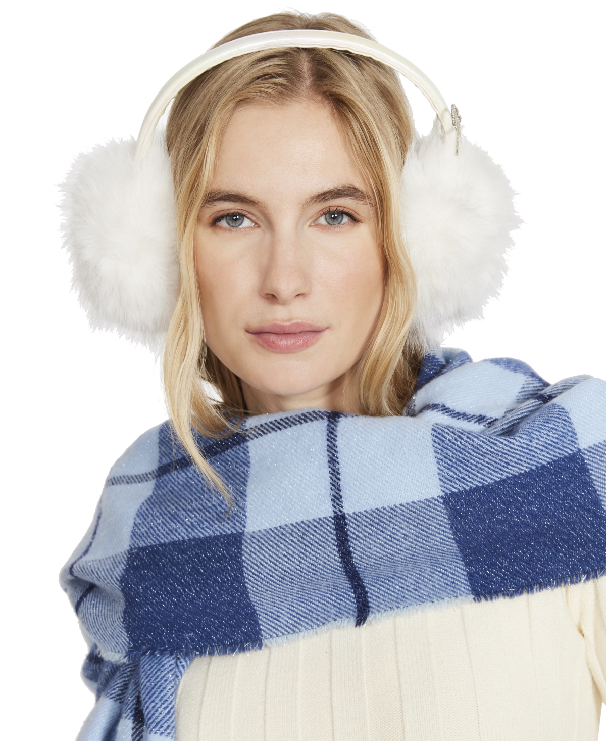 Steve Madden Women's Sweet Shag Embellished Earmuffs
