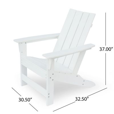 Durable Resin Adirondack Chair with Rustic Aesthetic