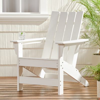 Durable Resin Adirondack Chair with Rustic Aesthetic