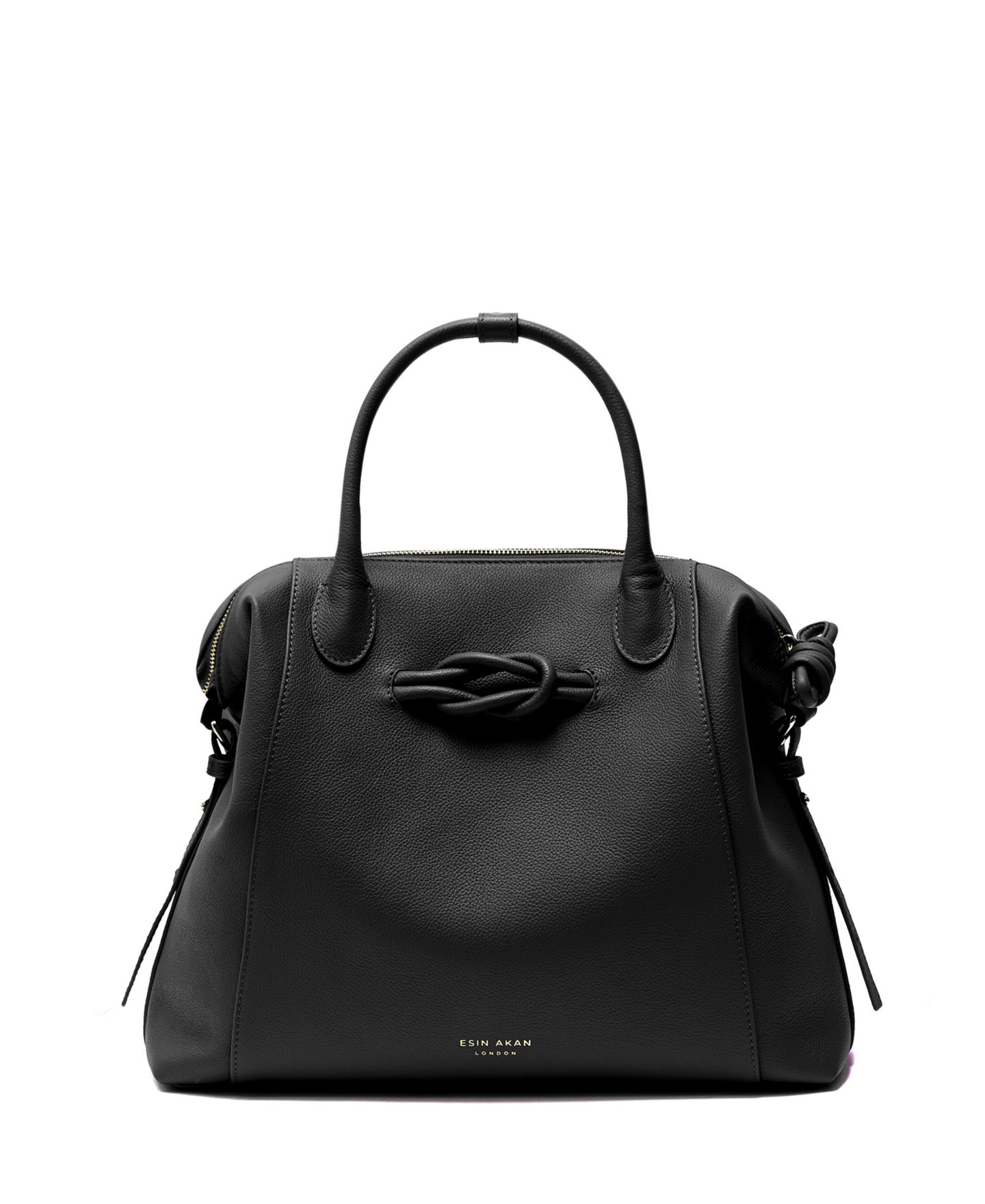 Рюкзак Esin Akan Wimbledon Large Leather Tote, цвет: Чёрный — фото 7