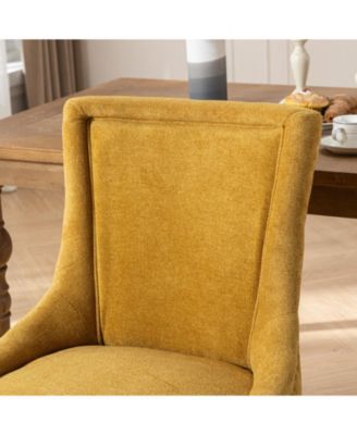 Handmade Plush High-Back Dining Chair