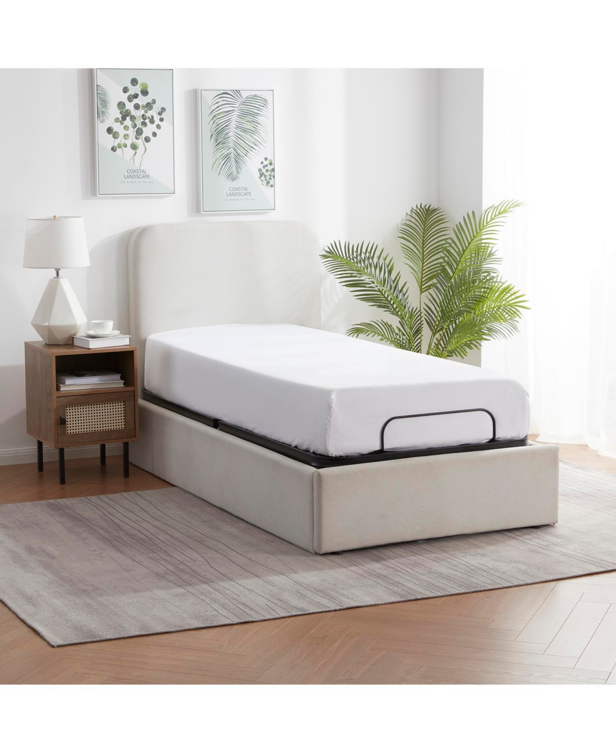 Clara Clark Adjustable Head & Foot Zero Gravity Bed Base - Wireless Remote - Fast & Easy Assembly