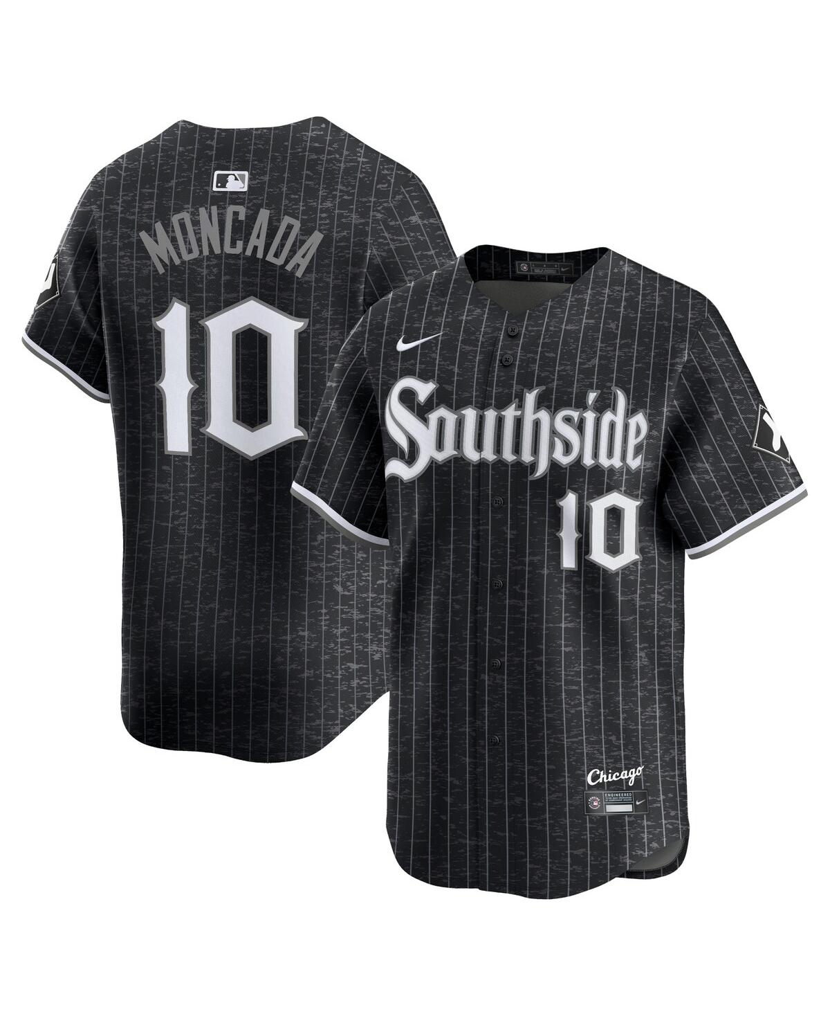 Nike Men's Yoan MoncadaChicago White Sox City Connect Player Jersey - Black