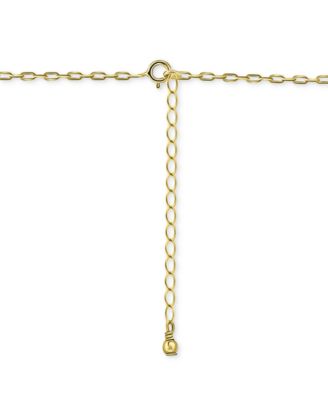 Initial J Pendant Necklace in 18k Gold-Plated Sterling Silver, 16" + 2" extender
