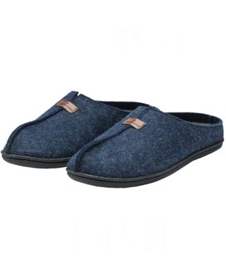 Mens Felt Faux Wool Clog Slippers Comfortable Cushion House Shoes