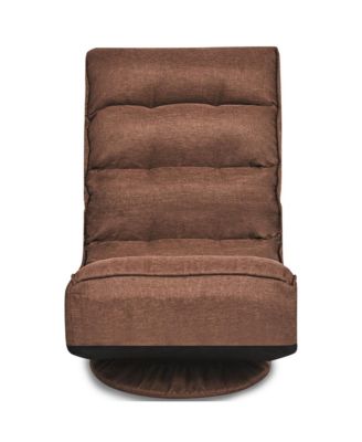 one pack Linen Gaming Chair Fabric 6-Position Folding Lazy Sofa chair