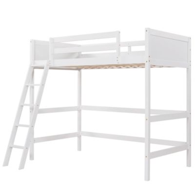 Streamdale Solid Wood Twin Size Loft Bed With Ladder