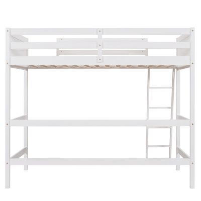 Streamdale Solid Wood Twin Size Loft Bed With Ladder