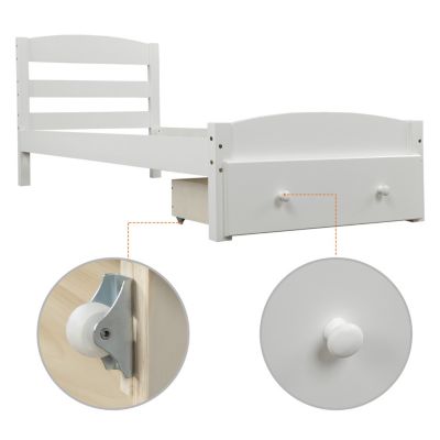 Streamdale Twin Storage Platform Bed Frame